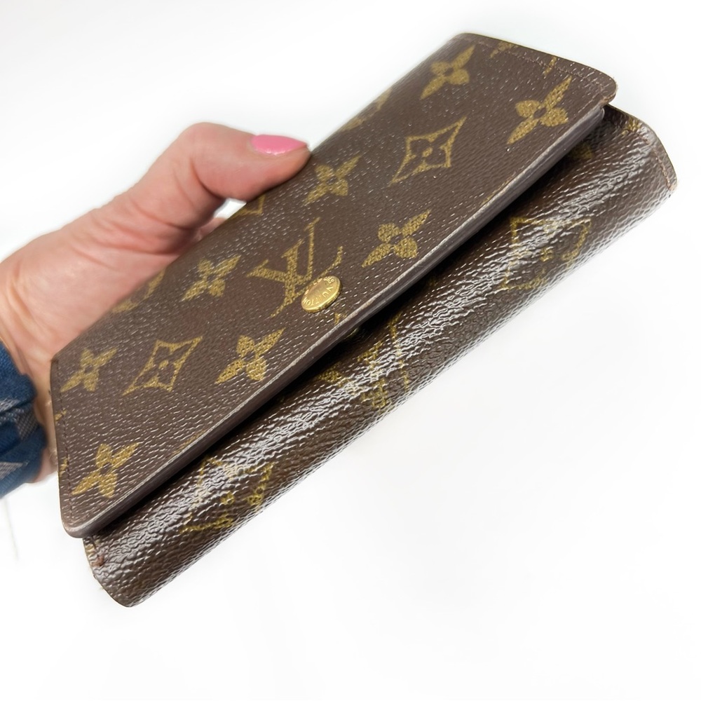 LOUIS VUITTON Monogram Trésor Wallet Made in France Vintage 2001, Authentic - Picture 4 of 17